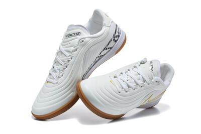 Nike Tiempo Street Gato IC Indoor & Futsal Soccer Shoes - White/Summit White/Metallic Gold