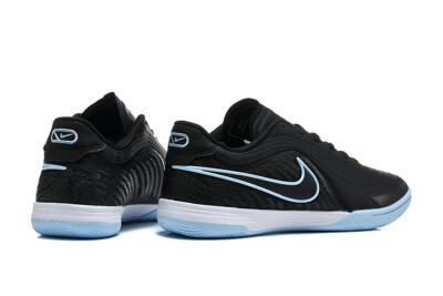 Nike Tiempo Street Gato IC Indoor & Futsal Soccer Shoes - Black/Black/University Blue
