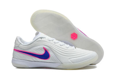 Nike Tiempo Street Gato IC Indoor & Futsal Soccer Shoes - White/Hyper Royal/Hyper Pink