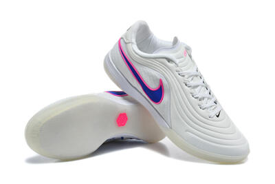Nike Tiempo Street Gato IC Indoor & Futsal Soccer Shoes - White/Hyper Royal/Hyper Pink