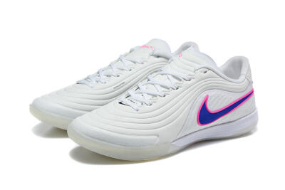 Nike Tiempo Street Gato IC Indoor & Futsal Soccer Shoes - White/Hyper Royal/Hyper Pink