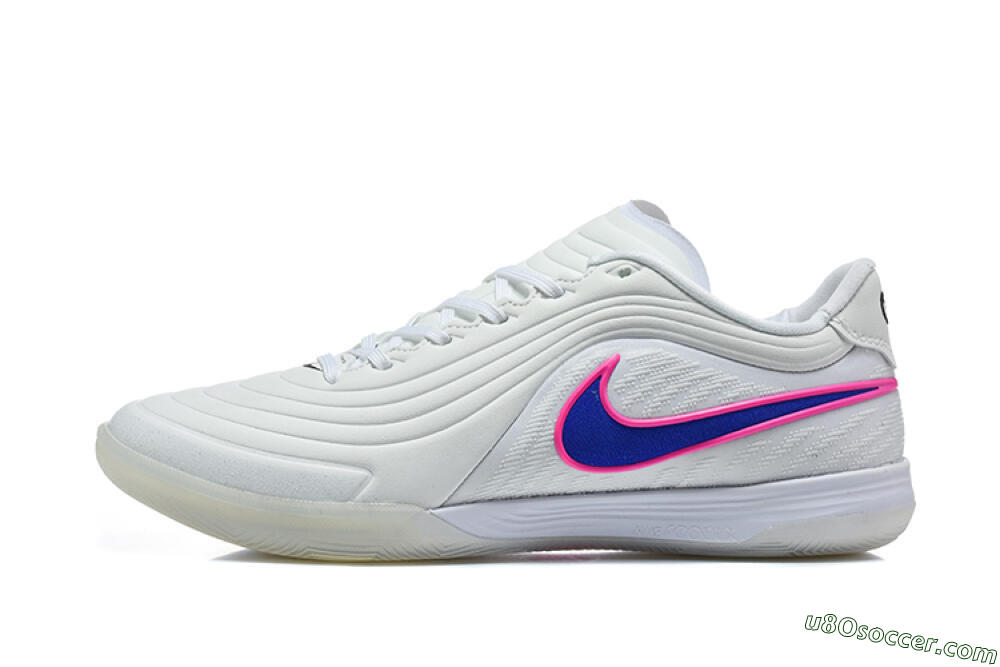 Nike Tiempo Street Gato IC Indoor & Futsal Soccer Shoes - White/Hyper Royal/Hyper Pink 2