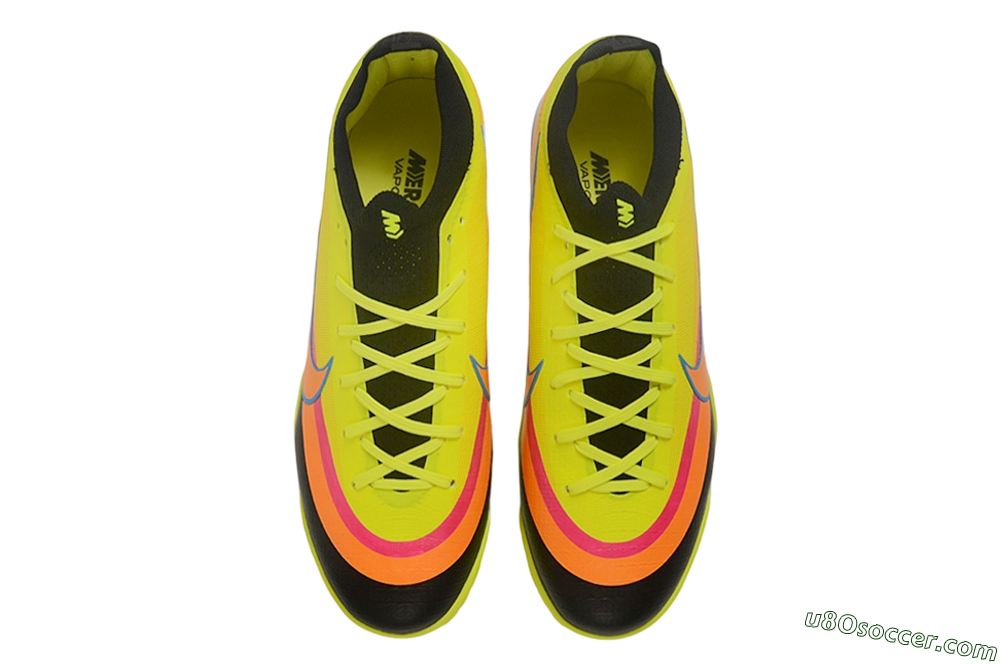 Nike Air Zoom Mercurial Vapor 17 Elite TF Artificial Turf Soccer Shoes - Yellow/Volt/Bright Mango 4