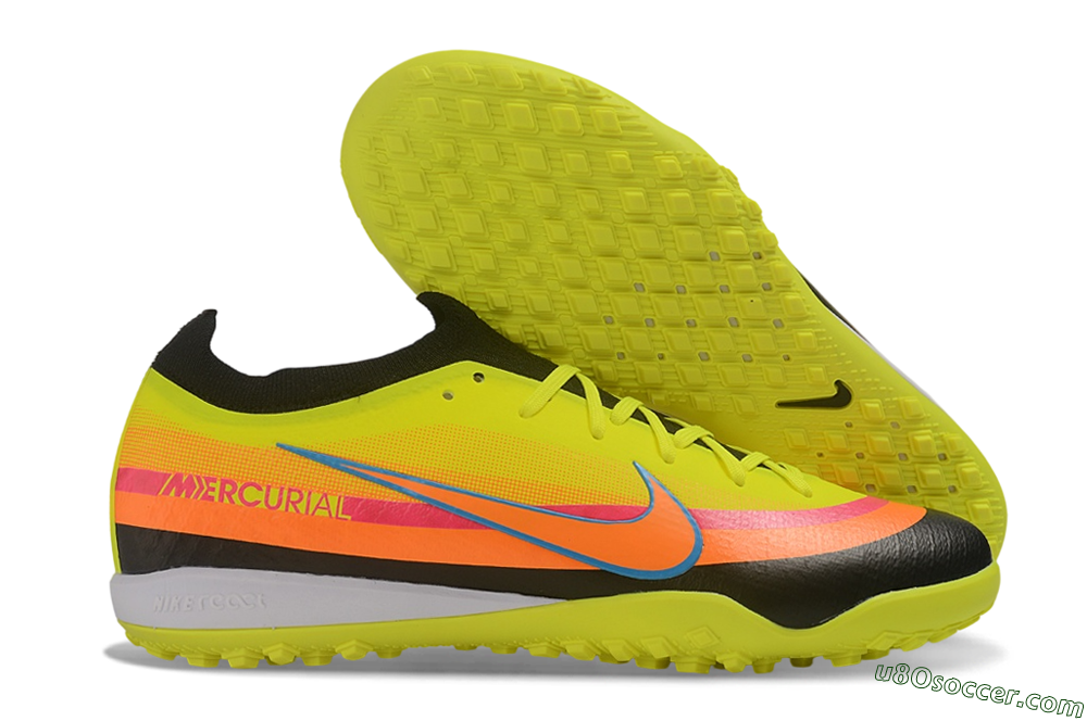 Nike Air Zoom Mercurial Vapor 17 Elite TF Artificial Turf Soccer Shoes - Yellow/Volt/Bright Mango 1