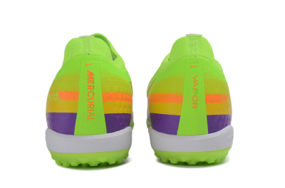 Nike Air Zoom Mercurial Vapor 17 Elite TF Artificial Turf Soccer Shoes - Green/Volt/Purple Pulse
