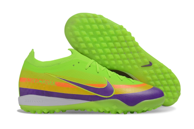 Nike Air Zoom Mercurial Vapor 17 Elite TF Artificial Turf Soccer Shoes - Green/Volt/Purple Pulse