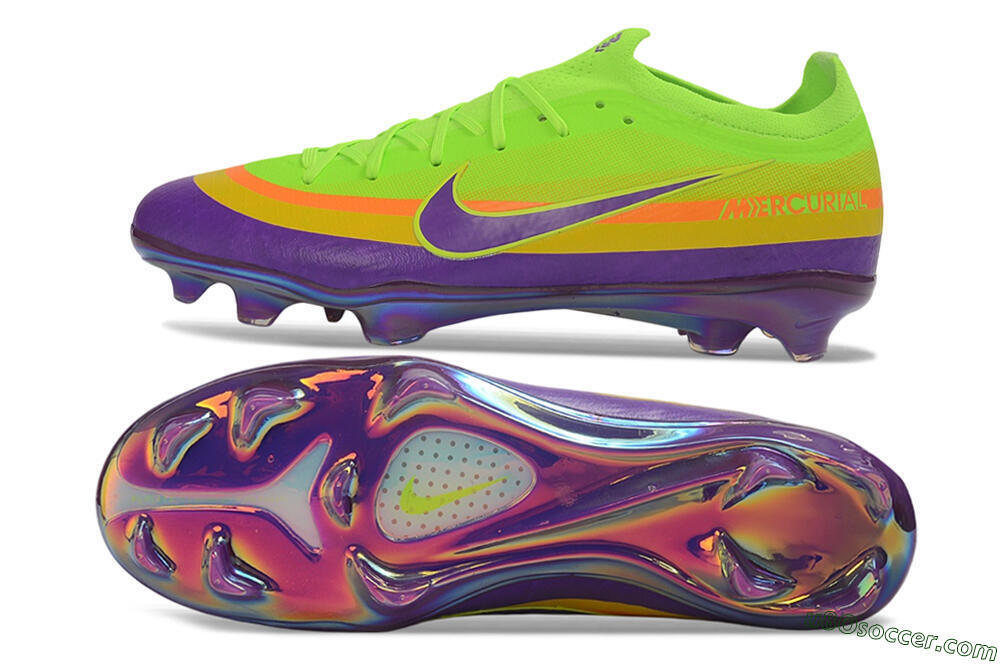 Nike Air Zoom Mercurial Vapor 17 Elite FG Firm Ground Soccer Cleats - Green/Electric Green/Purple Pulse 0