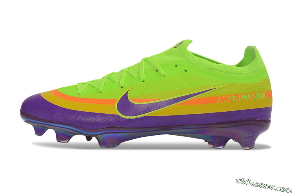 Nike Air Zoom Mercurial Vapor 17 Elite FG Firm Ground Soccer Cleats - Green/Electric Green/Purple Pulse 2