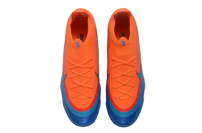 Nike Air Zoom Mercurial Vapor 17 Elite TF Artificial Turf Soccer Shoes - Orange/Bright Orange/Royal Blue