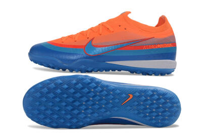 Nike Air Zoom Mercurial Vapor 17 Elite TF Artificial Turf Soccer Shoes - Orange/Bright Orange/Royal Blue