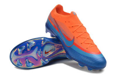 Nike Air Zoom Mercurial Vapor 17 Elite FG Firm Ground Soccer Cleats - Orange/Bright Orange/Royal Blue