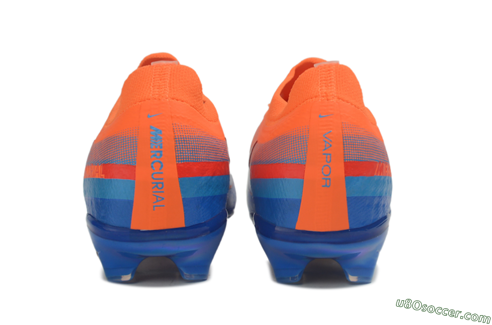 Nike Air Zoom Mercurial Vapor 17 Elite FG Firm Ground Soccer Cleats - Orange/Bright Orange/Royal Blue 5