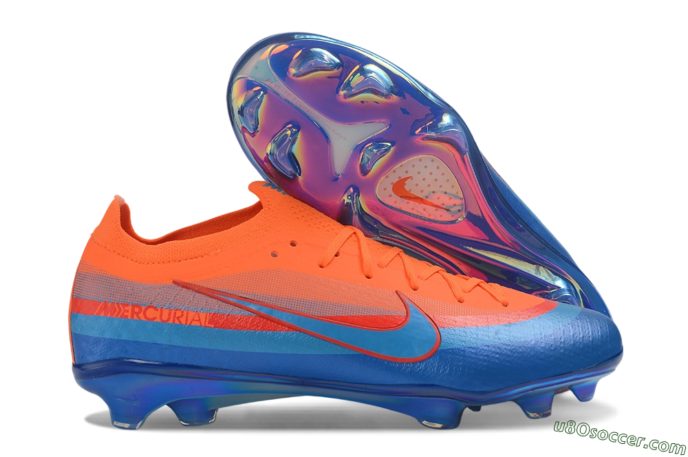Nike Air Zoom Mercurial Vapor 17 Elite FG Firm Ground Soccer Cleats - Orange/Bright Orange/Royal Blue 1