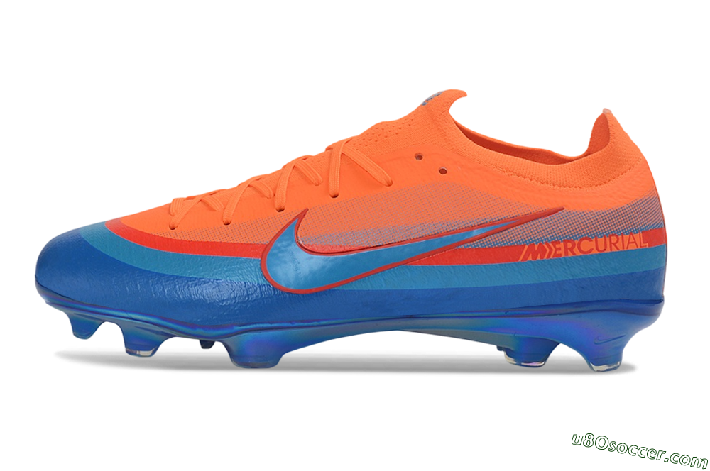 Nike Air Zoom Mercurial Vapor 17 Elite FG Firm Ground Soccer Cleats - Orange/Bright Orange/Royal Blue 2