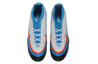 Nike Air Zoom Mercurial Vapor 17 Elite TF Artificial Turf Soccer Shoes - Blue/Baltic Blue/Bright Crimson