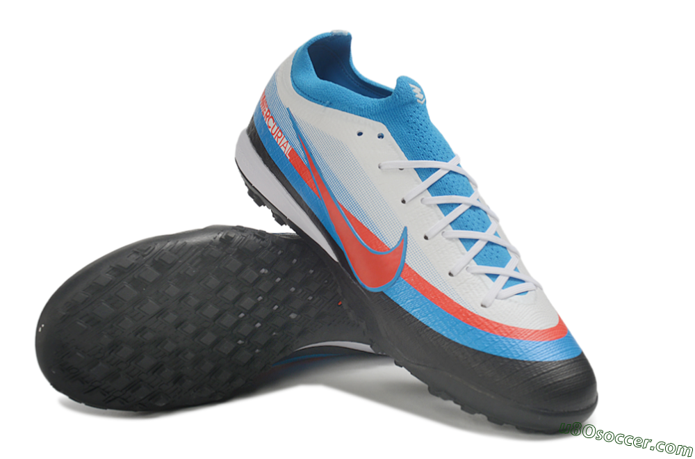 Nike Air Zoom Mercurial Vapor 17 Elite TF Artificial Turf Soccer Shoes - Blue/Baltic Blue/Bright Crimson 3