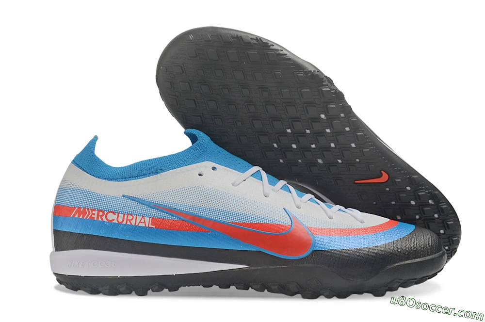 Nike Air Zoom Mercurial Vapor 17 Elite TF Artificial Turf Soccer Shoes - Blue/Baltic Blue/Bright Crimson 1