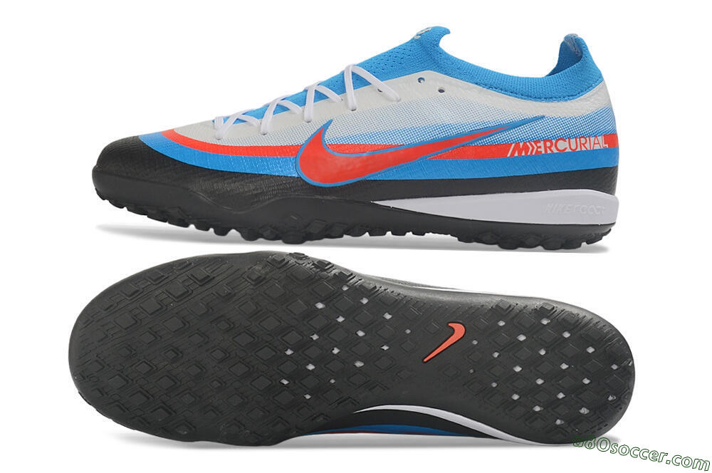 Nike Air Zoom Mercurial Vapor 17 Elite TF Artificial Turf Soccer Shoes - Blue/Baltic Blue/Bright Crimson 0