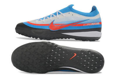 Nike Air Zoom Mercurial Vapor 17 Elite TF Artificial Turf Soccer Shoes - Blue/Baltic Blue/Bright Crimson