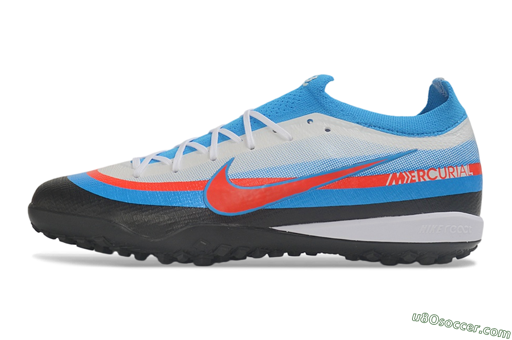 Nike Air Zoom Mercurial Vapor 17 Elite TF Artificial Turf Soccer Shoes - Blue/Baltic Blue/Bright Crimson 2