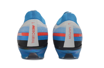 Nike Air Zoom Mercurial Vapor 17 Elite FG Firm Ground Soccer Cleats - White/Brilliant White/Laser Blue