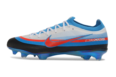 Nike Air Zoom Mercurial Vapor 17 Elite FG Firm Ground Soccer Cleats - White/Brilliant White/Laser Blue