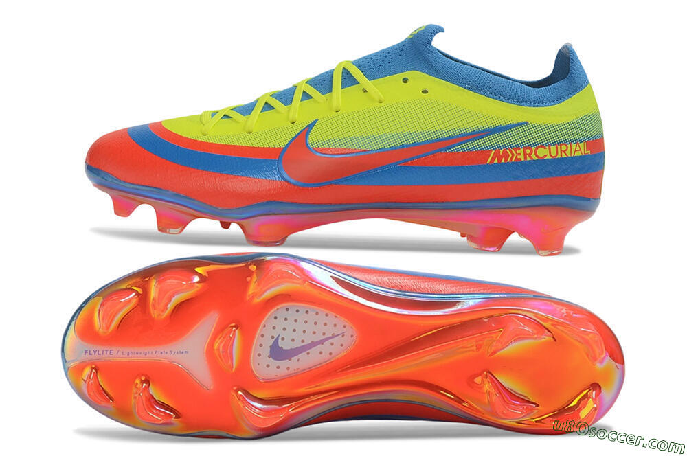Nike Air Zoom Mercurial Vapor 17 Elite FG Firm Ground Soccer Cleats - Yellow/Volt/Bright Crimson 0
