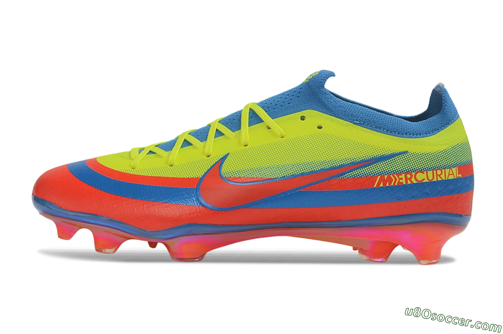 Nike Air Zoom Mercurial Vapor 17 Elite FG Firm Ground Soccer Cleats - Yellow/Volt/Bright Crimson 2