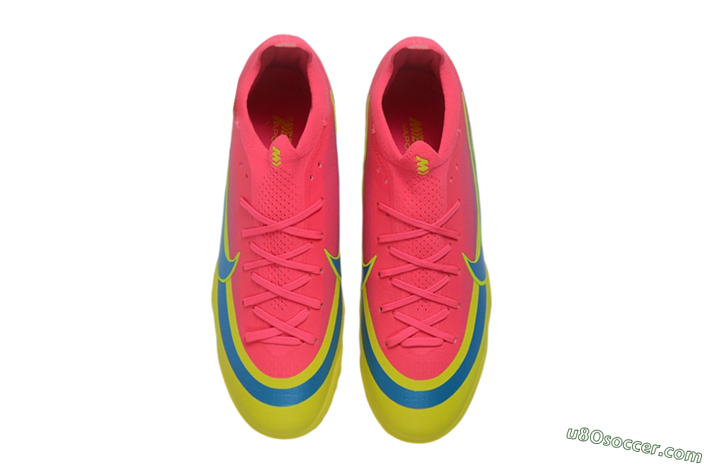 Nike Air Zoom Mercurial Vapor 17 Elite TF Artificial Turf Soccer Shoes - Pink/Electric Pink/Volt Yellow 4