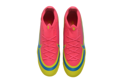 Nike Air Zoom Mercurial Vapor 17 Elite TF Artificial Turf Soccer Shoes - Pink/Electric Pink/Volt Yellow