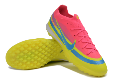 Nike Air Zoom Mercurial Vapor 17 Elite TF Artificial Turf Soccer Shoes - Pink/Electric Pink/Volt Yellow