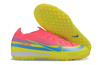 Nike Air Zoom Mercurial Vapor 17 Elite TF Artificial Turf Soccer Shoes - Pink/Electric Pink/Volt Yellow