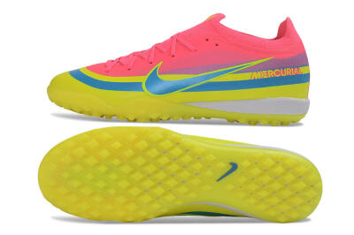 Nike Air Zoom Mercurial Vapor 17 Elite TF Artificial Turf Soccer Shoes - Pink/Electric Pink/Volt Yellow