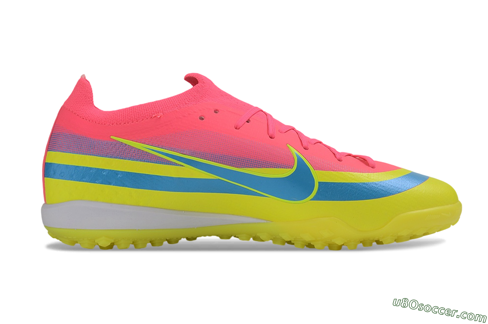 Nike Air Zoom Mercurial Vapor 17 Elite TF Artificial Turf Soccer Shoes - Pink/Electric Pink/Volt Yellow 7
