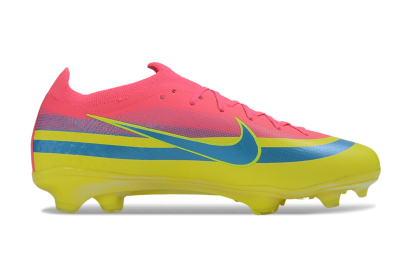 Nike Air Zoom Mercurial Vapor 17 Elite FG Firm Ground Soccer Cleats - Yellow/Hyper Pink/Baltic Blue