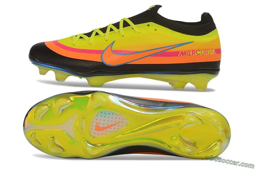 Nike Air Zoom Mercurial Vapor 17 Elite FG Firm Ground Soccer Cleats - Yellow/Volt/Black/Bright Orange 0