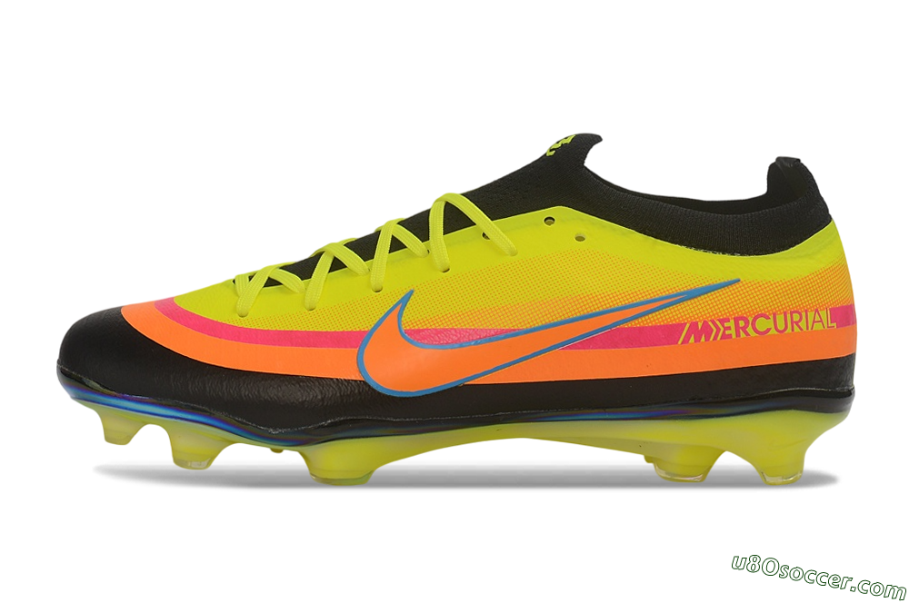 Nike Air Zoom Mercurial Vapor 17 Elite FG Firm Ground Soccer Cleats - Yellow/Volt/Black/Bright Orange 2