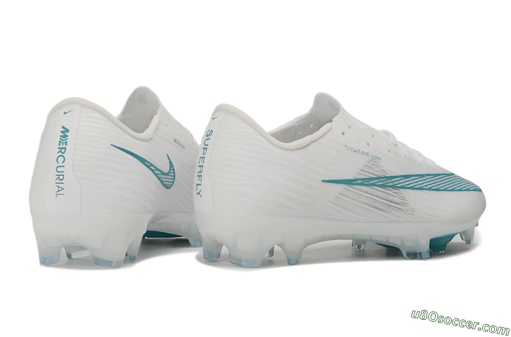 Nike Air Zoom Mercurial Superfly 11 Elite FG Firm Ground Soccer Cleats - White/White/Teal 6