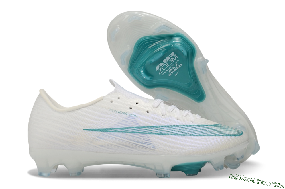 Nike Air Zoom Mercurial Superfly 11 Elite FG Firm Ground Soccer Cleats - White/White/Teal 1