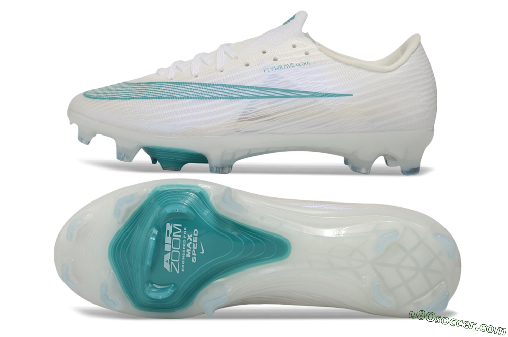 Nike Air Zoom Mercurial Superfly 11 Elite FG Firm Ground Soccer Cleats - White/White/Teal 0