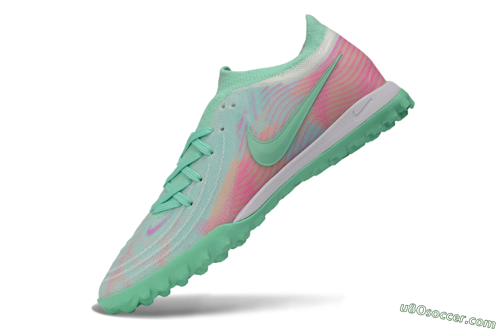 Nike Phantom GX 2 Elite TF Artificial Turf Soccer Shoes - Green/Mint Foam/Hyper Pink 5