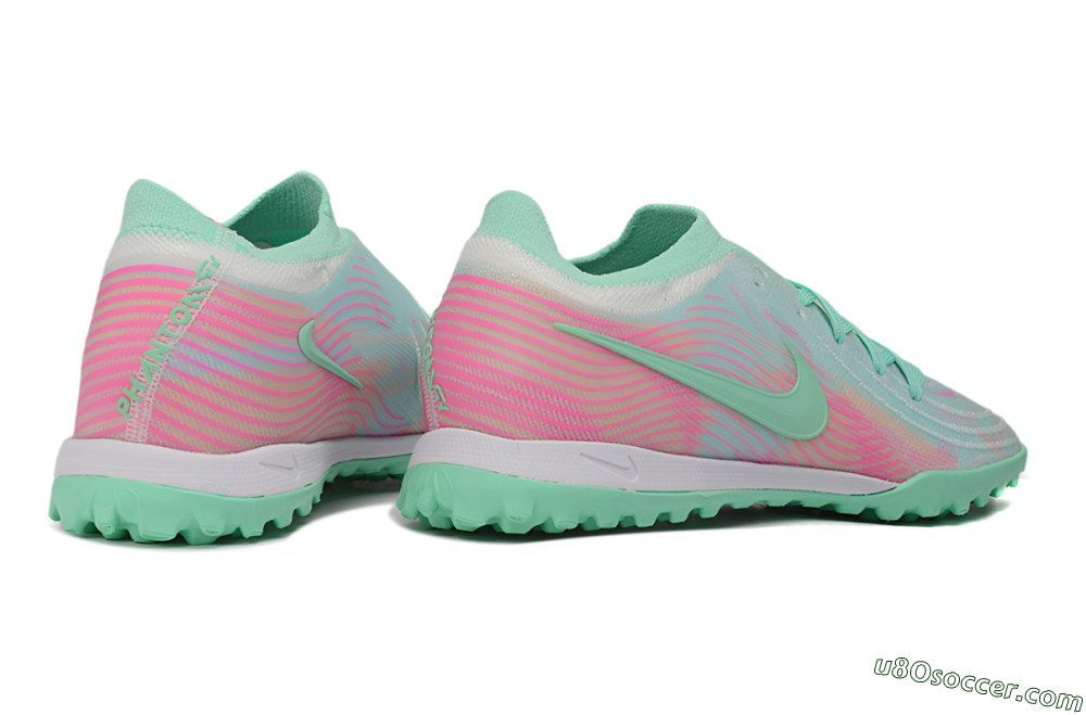 Nike Phantom GX 2 Elite TF Artificial Turf Soccer Shoes - Green/Mint Foam/Hyper Pink 6