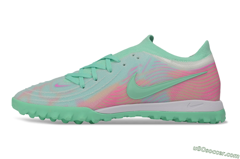 Nike Phantom GX 2 Elite TF Artificial Turf Soccer Shoes - Green/Mint Foam/Hyper Pink 2