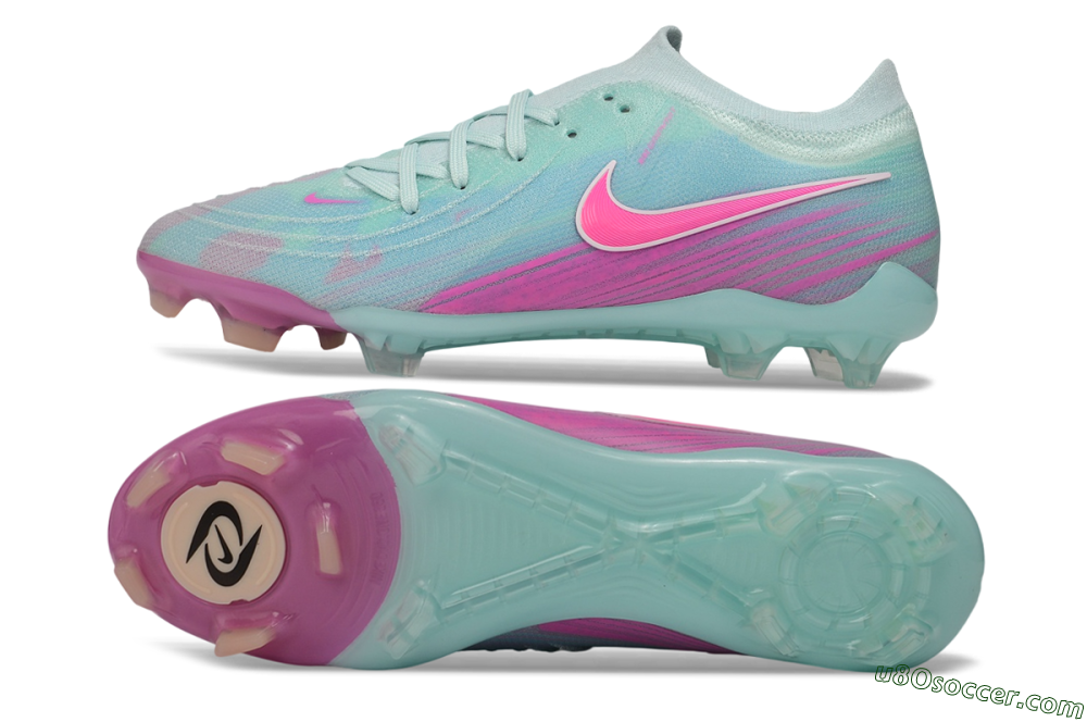 Nike Phantom GX 2 Elite FG Firm Ground Soccer Cleats - Turquoise/Aurora Green/Hyper Pink 0