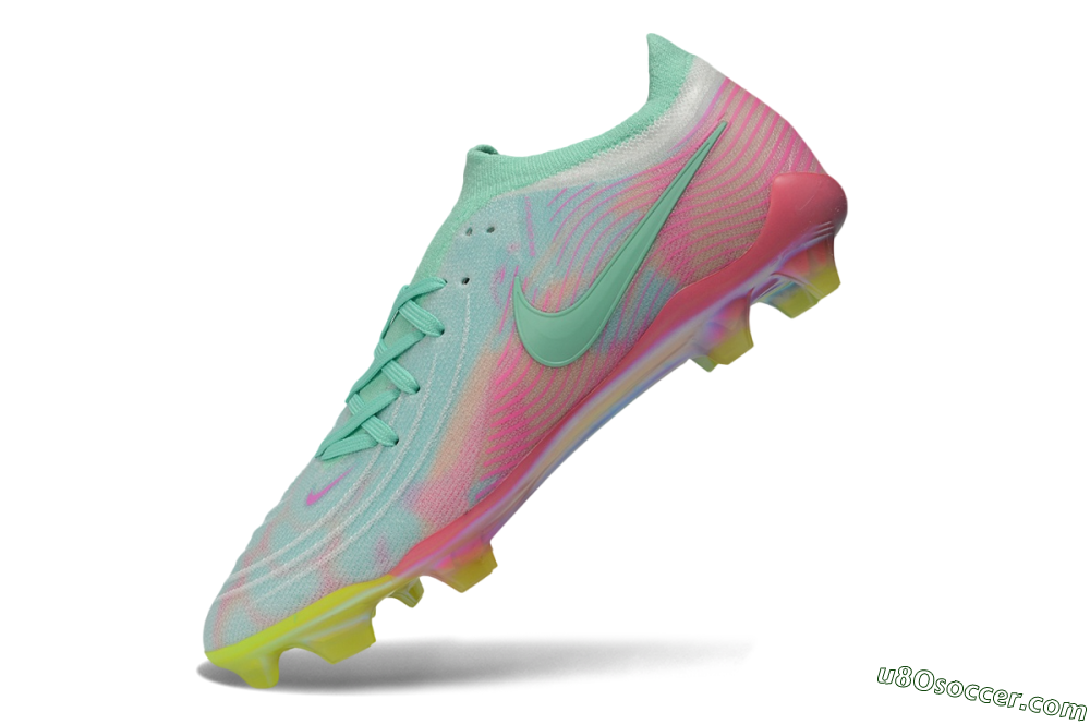Nike Phantom GX 2 Elite FG Firm Ground Soccer Cleats - Green/Mint Foam/Sunset Glow 5