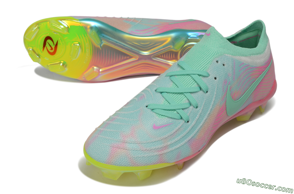 Nike Phantom GX 2 Elite FG Firm Ground Soccer Cleats - Green/Mint Foam/Sunset Glow 3