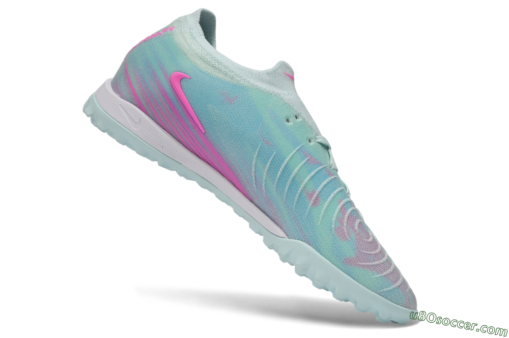 Nike Phantom GX 2 Elite TF Artificial Turf Soccer Shoes - Turquoise/Aurora Green/Hyper Pink 4