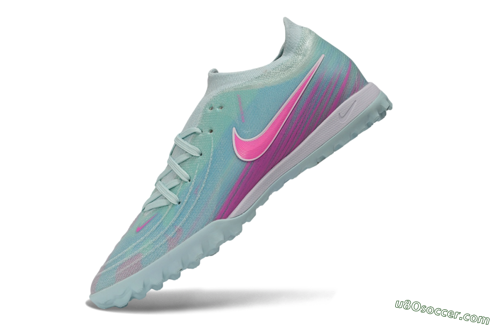 Nike Phantom GX 2 Elite TF Artificial Turf Soccer Shoes - Turquoise/Aurora Green/Hyper Pink 5