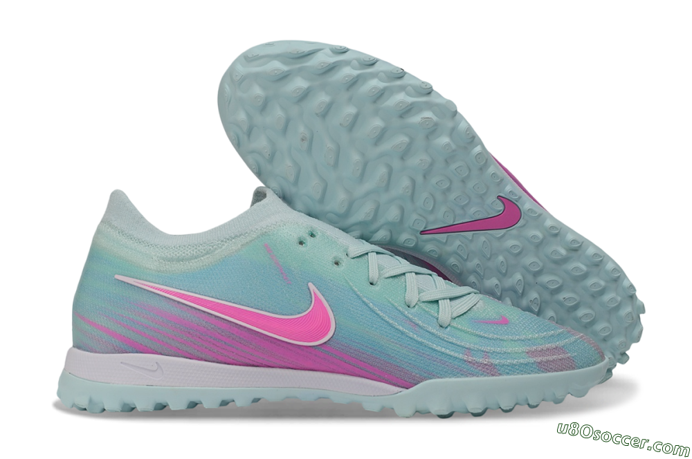 Nike Phantom GX 2 Elite TF Artificial Turf Soccer Shoes - Turquoise/Aurora Green/Hyper Pink 1