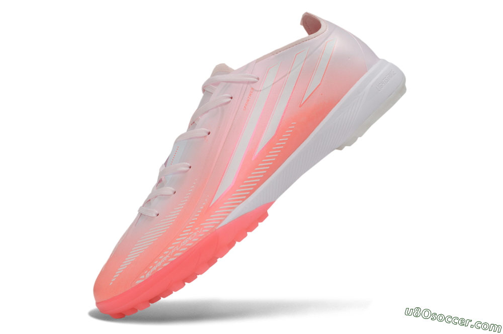 Adidas F50 Hyperfast Pro TF Artificial Turf Soccer Shoes - Pink/Flash Aqua/Solar Pink 5
